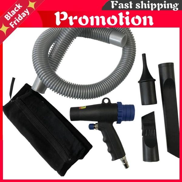 

pneumatic tools 2 in 1 air duster compressor dual-purpose vacuum dust suction blower pistol cleaning kit