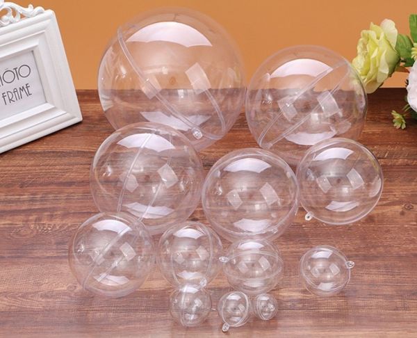 

factory outlet christmas decoration 4cm 5cm 6cm 7cm 8cm 9cm 10cm clear plastic fillable ball ornament baubles creative c 0q6w