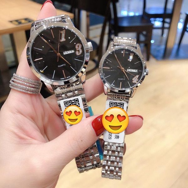 

luxury designer watch longine brand couple watches mens womens wristwatch luxurious waterproof quartz timepiece vintage stainless steel aaa, Silver