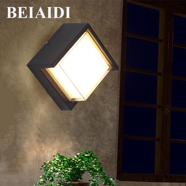 

12/15w modern outdoor garden porch walll lamp waterproof el villa exterior building wall light corridor aisle sconces lamps