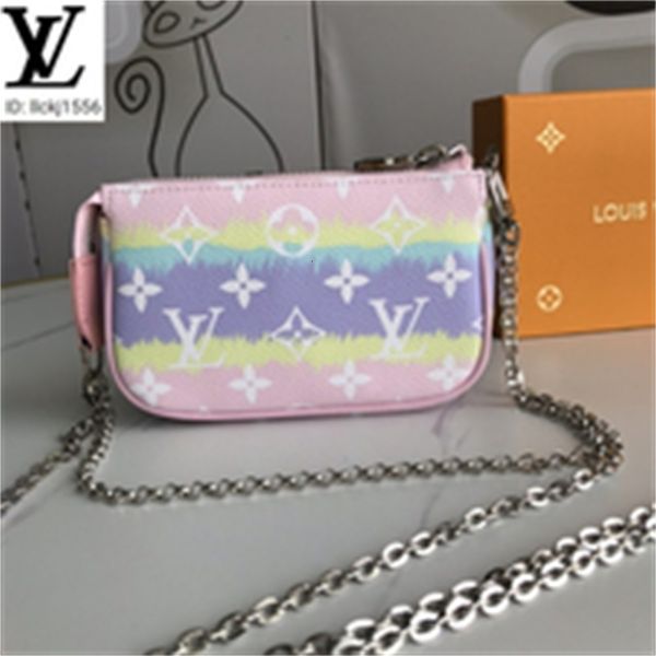 

bags mini bag brand shoulder gradient designer clutch chain luxury women handbags iconic gzg7 handles m69269 bags totes pink cross bodyb, Red;black