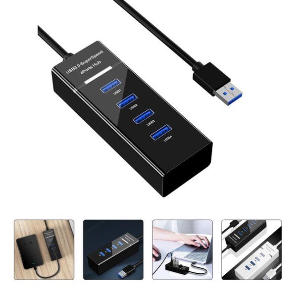 

hubs 1pc usb hub office lap4 ports expansion transfer adapter multifunction