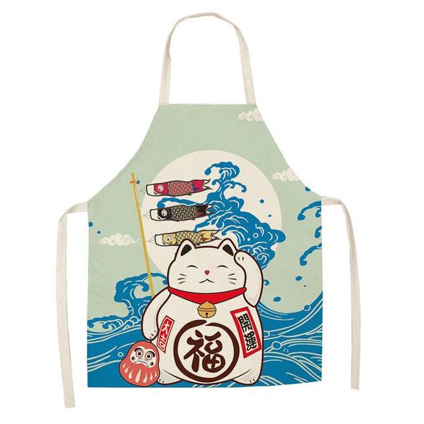 

aprons cartoon cat apron chef baking accessories for women kitchen men woman kids