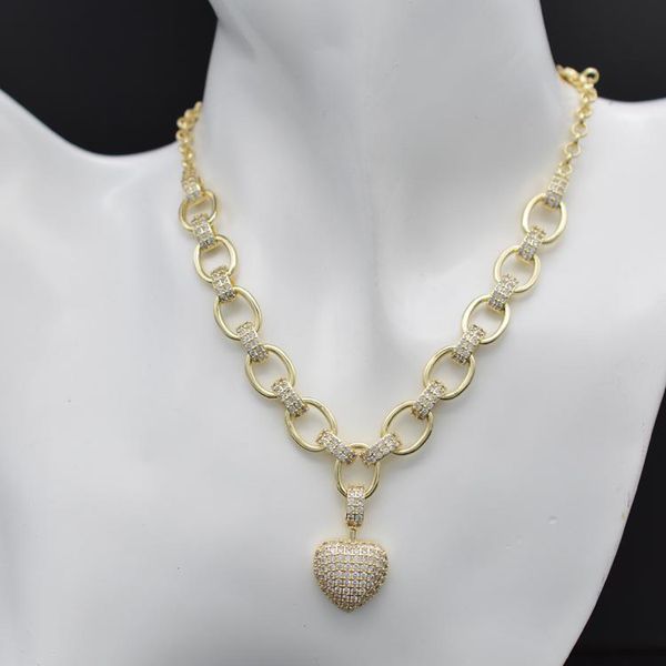 

925 sterling silver women's bracelet heart necklace white cubic zirconia fashion jewelry wedding ball gift chains