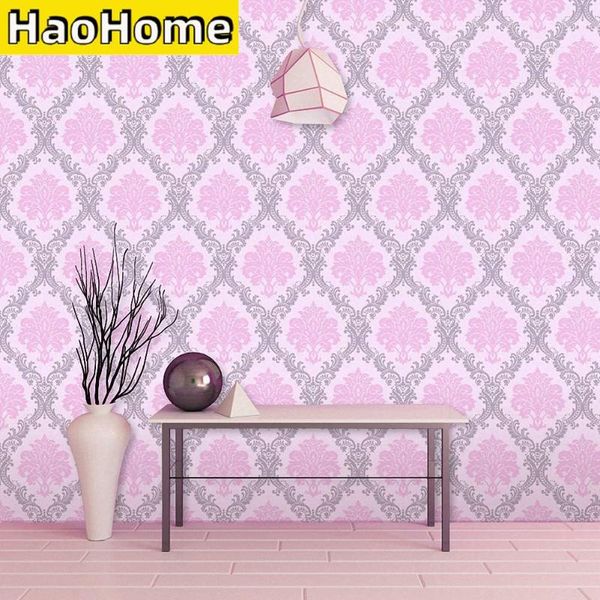 

wallpapers pink damask self adhesive wallpaper floral peel and stick waterproof removable wallcoverings for shelf drawer decor