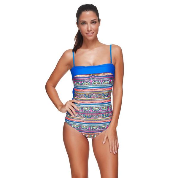 

one-piece suits one piece swimsuit swimwear women bathing suit plus size xl swim wire with pad 2021 print fato de banho