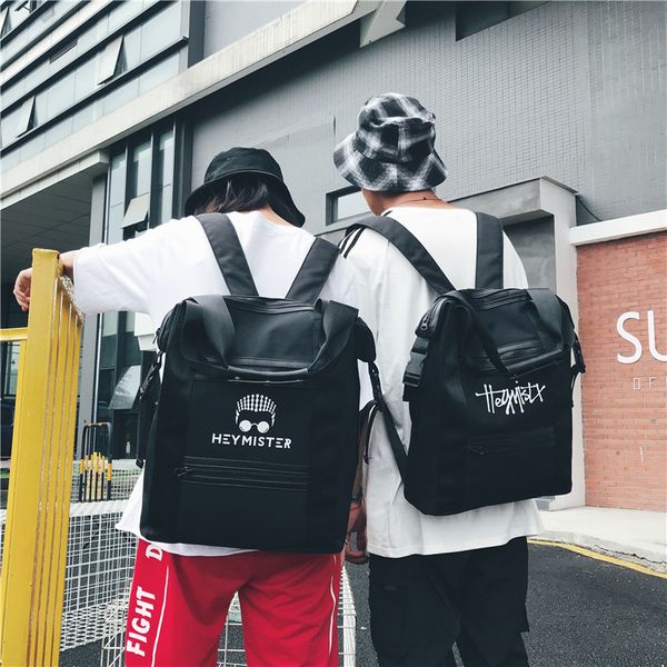 

korean trend backpack street fashion brand student bag