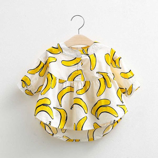 

summer korea fashion 2 3-10 years white cotton sweet cute cartoon print half sleeve baby school kids girls blouse shirt 210529, White;black