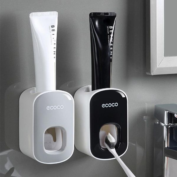 

bath accessory set automatic toothpaste squeezer wall mount toothbrush holder bathroom accessories dispenser storage rack