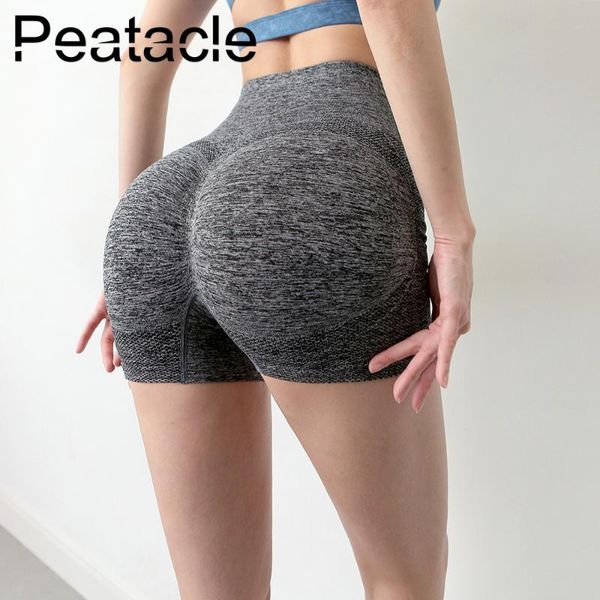 

yoga outfit peatacle high waist workout shorts vital seamless tight scrunch bufitness running sport women gym clothing