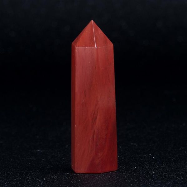 

loose gemstones 73*20mm cherry quartz sceptre points wand natural stone carving obelisk healing clear crystal reiki carved crafts pouch, Black