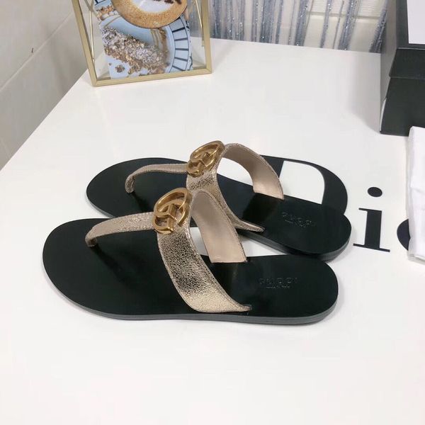 

slipper 2021 new clip foot flat slippers women's classic clip foot slippers versatile casual women's shoeszly, Black