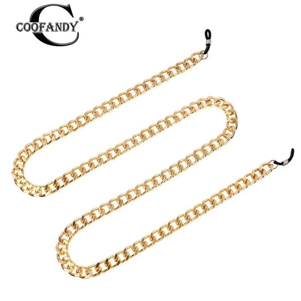 

other fashion accessories vintage style sun glasses chain metal casual link eye strap landyard sunglasses hook, Silver