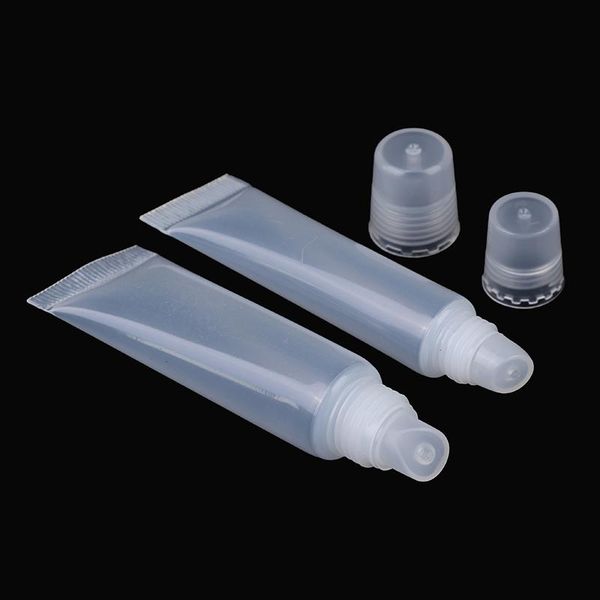 

storage bottles & jars 1pcs 8/10/15ml empty lipstick tube lip soft makeup squeeze clear gloss container bottle
