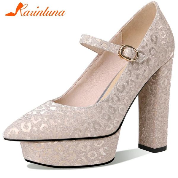 

dress shoes karin fashion female high heel buckle strap spring pumps bridal wedding platform bling women party woman, Black