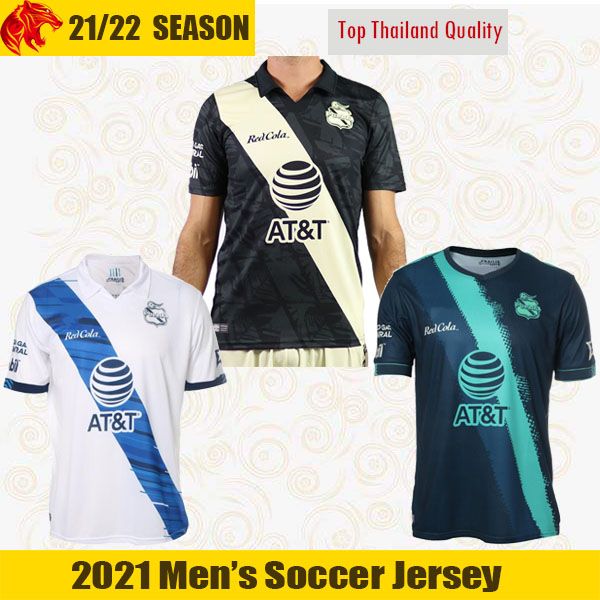 

20 21 club puebla soccer jerseys 2021 o.fernandez s.ormeno football shirt fideo tabo jersey, Black;yellow