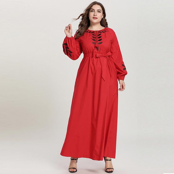 

red abaya dubai turkish hijab dress women abayas kaftan caftan dresses robe islam baju muslim wanita vestidos musulmanes