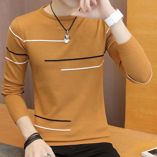 

autumn winter brand men pullover striped sweater male patchwork knitted sweaters knitwear clothes sueter hombre camisa masculina men's, White;black
