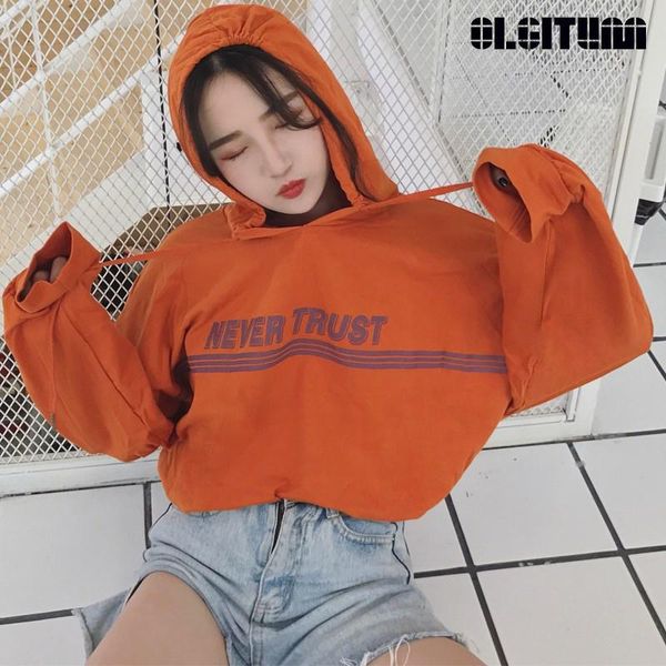 

women's hoodies & sweatshirts 20212021 fashion women sweatshirt printed loose thin cute simple casual long sleeve hooded female ss241, Black