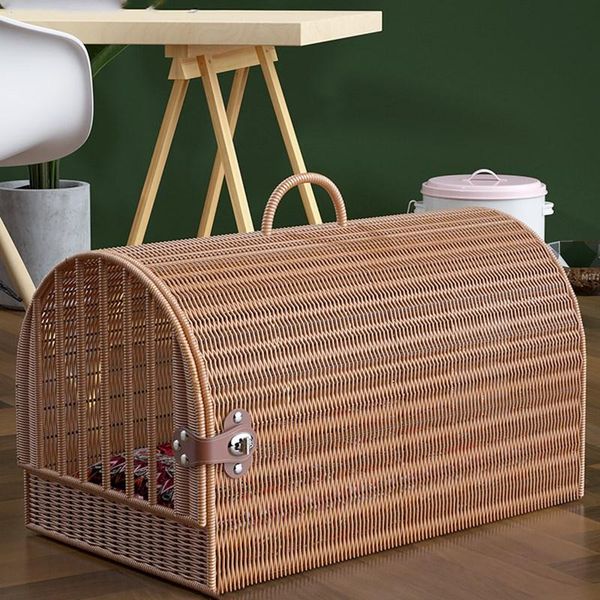 

cat carriers,crates & houses travel bag car pet cage carrier rattan portable hoppet for puppies dog backpack