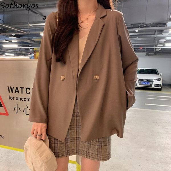 

women's suits & blazers baggy women spring thin stylish gentle chic ulzzang female solid basic classic daily korean ins arrival, White;black
