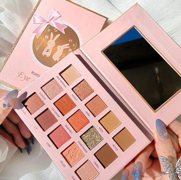 

15-color eyeshadow palette anti-sweat pearlescent matte earth color beginners1