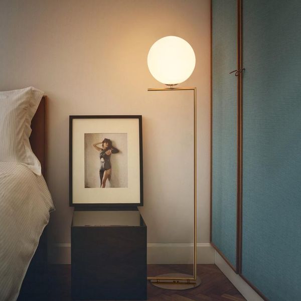 

europe floor lamp modern concise a living room study sofa bedroom bedside ins minimalist originality glass sphere floorlamp lamps