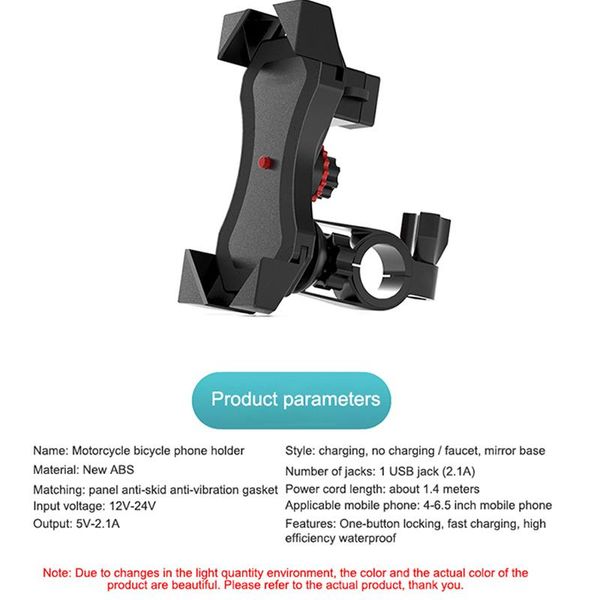 

cell phone mounts & holders motorcycle mobile holder electric bicycle riding navigation driving one-key contraction of moto parts