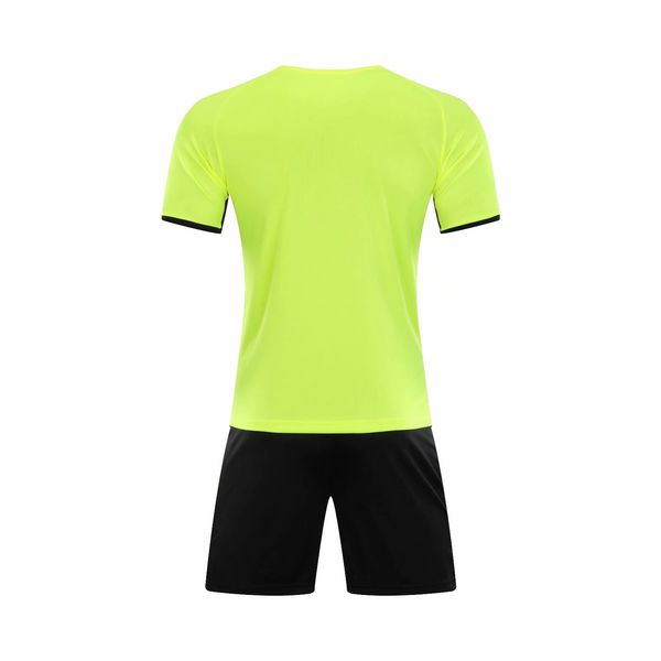 

d18 football uniform men soccer jersey printing team custom track and field sports short-sleeved shirt, Black;yellow