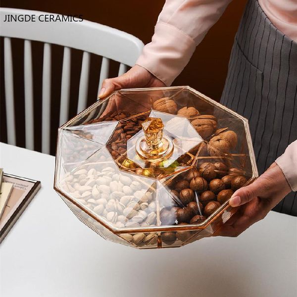 

dishes & plates modern grid box grade plastic fruit dish tableware snack dessert tray commercial home with cover storage tools