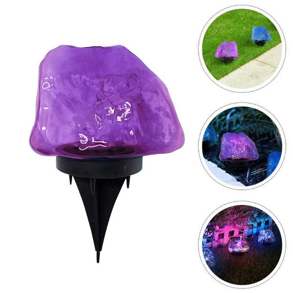 

lawn lamps 1pc solar garden stone light outdoor landscape plug-in ground buried