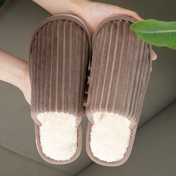 

Winter Cotton 2022 Slippers Wholesale Solid Color Household Wood Flooring Soft Bottom Mute Indoor Couples Mens Womens Novelty GAI, Red