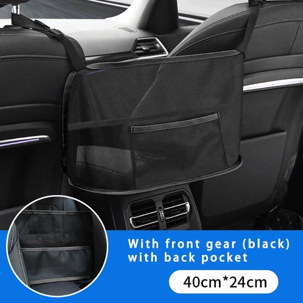 

40*24cm car net pocket advinced holder mesh organizer polyester seat side
