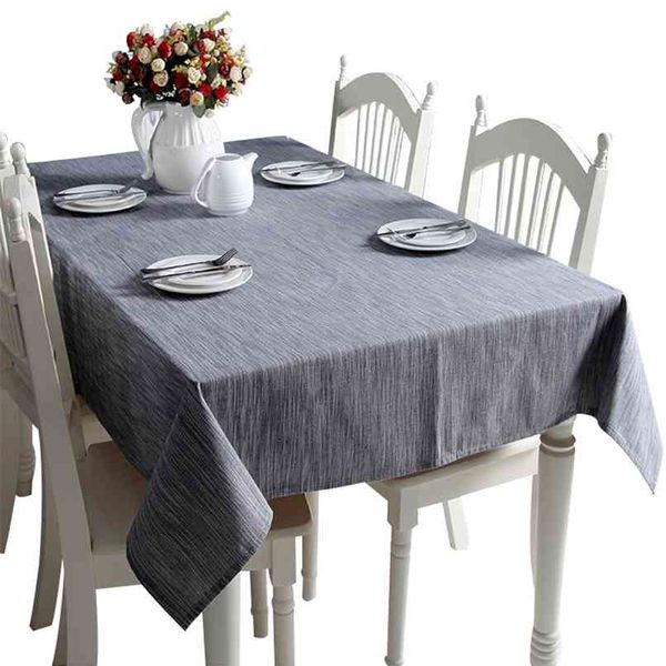 Sólido simples mesa de pano de pano de pano de tampa da tampa da tampa para a decoração home Têxtil 210626