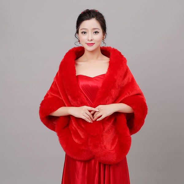 

wraps & jackets bolero ivory bridal winter wedding cape faux fur elegant ladies evening shawl shrug boleros, White