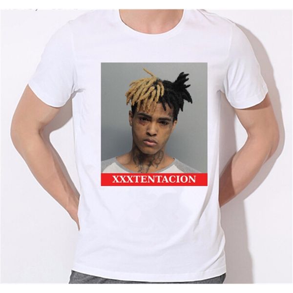 

soft mens hip hop swag raper xxxtentacion summer print t-shirt white tee shirt homme fashion tee look at me, White;black