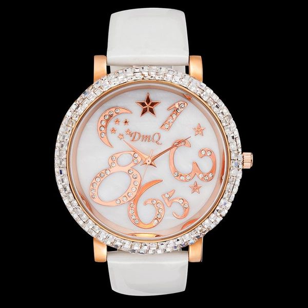 

wristwatches zlxgirl rhinestone watch simple fashion full crystals wrist thin leather strap feminino couple gifts, Slivery;brown