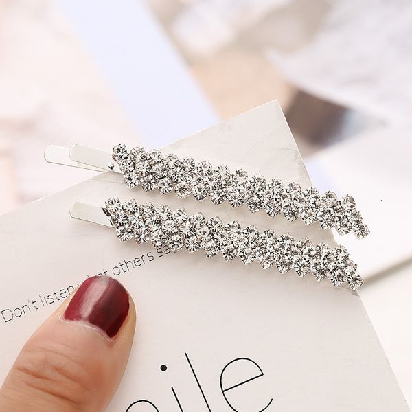 

diamond hair accessories fashion hair accessories headdress exquisite clip crystal edge clip female, Golden;silver