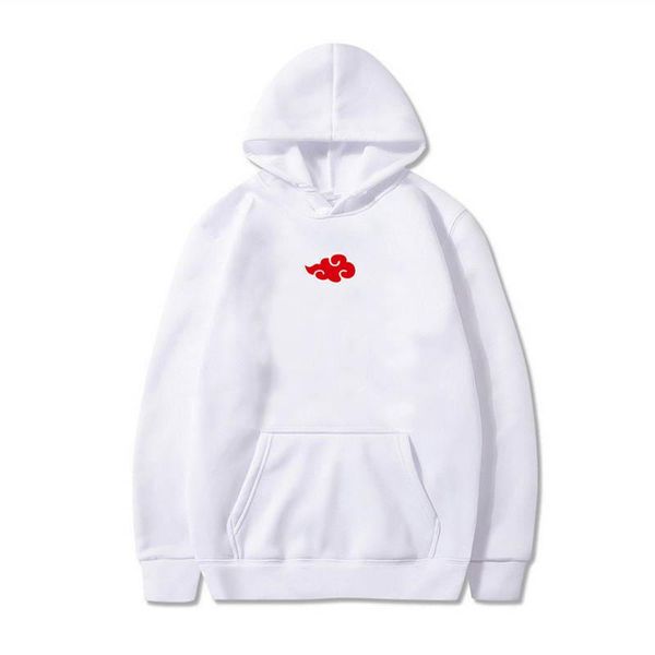 

men's hoodies & sweatshirts japanese anime hoodie cloud symbols akatsuki sweater streetwear autumn winter, Black