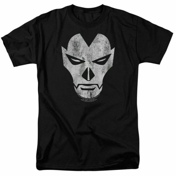 

shadowman face t shirt licensed comic book tee black, White;black