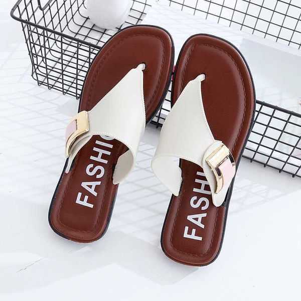 

slippers women's summer beach casual shoes home flat flip-flops 92ks, Black