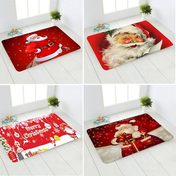 

carpets santa claus carpet entrance door mat living room anti-slip sofa absorbent bath rug welcome mats christmas decor for home
