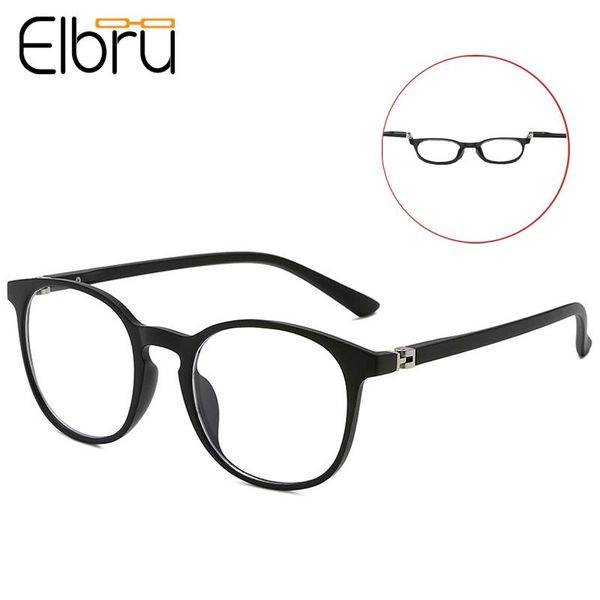 

fashion sunglasses frames elbru anti-blue light black round frame myopia glasses women&men classic optical computer eyeglasses nearsight
