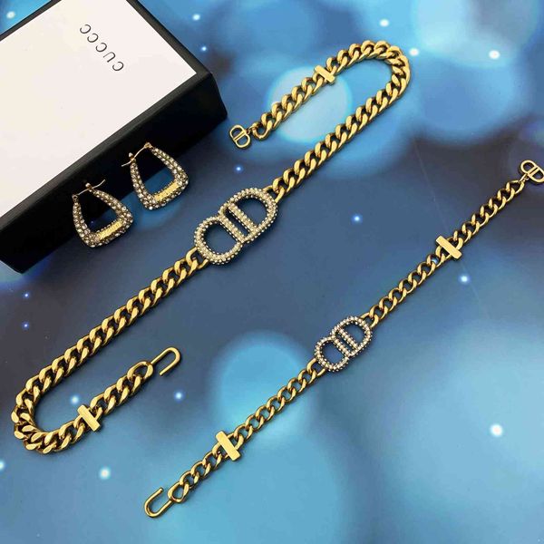 

70% off luxury jewelry family's new letter necklaces and earrings, Silver
