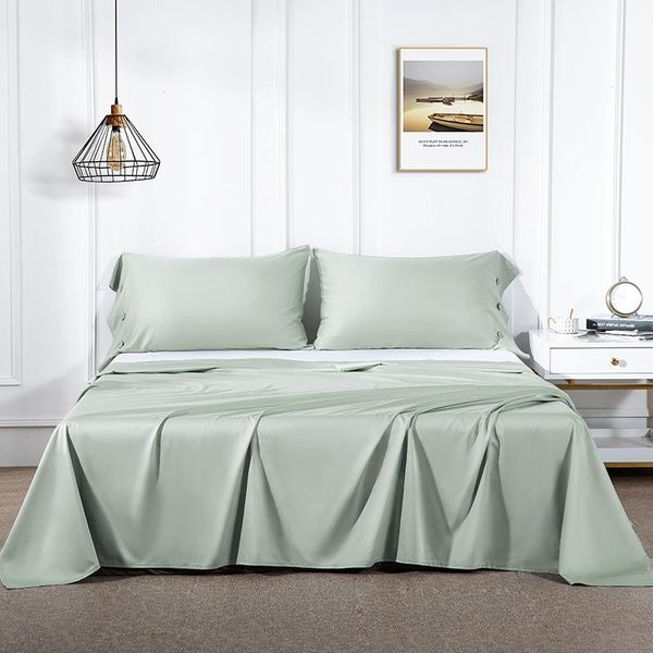 

sheets & sets oxygen solid bed sheet cotton nordic linen 60 fabric count 200x230cm bedding flat