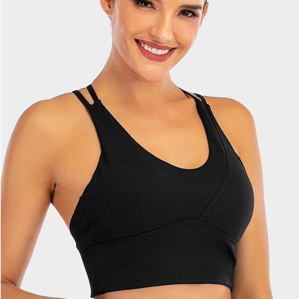 

beauty back yoga bra running sports female breathable shockproof padded women bras gym jogging underwear sportswear outfit