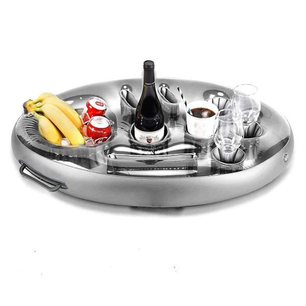 

life vest & buoy party bucket cup holder inflatable pool float beer drinking cooler table bar tray beach swimming ring accessories