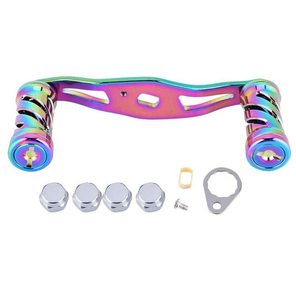 

baitcasting reels fishing reel rocker arm knob handle rainbow color metal accessory tool