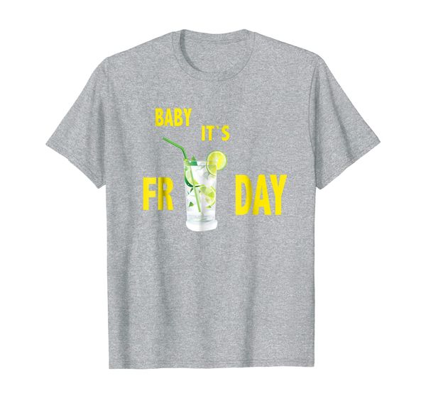 

funny baby its a friday ice cube mojito t shirt, White;black
