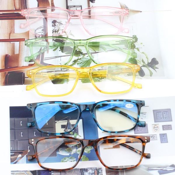

sunglasses boncamor reading glasses fashion men women square computer for kids flat mirror spring hinge, White;black
